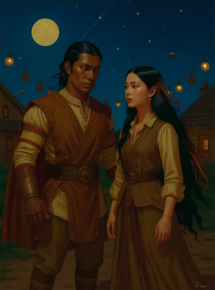 Hawks and Song Ching speak, tension rising as they notice System drones in the sky’s periphery.