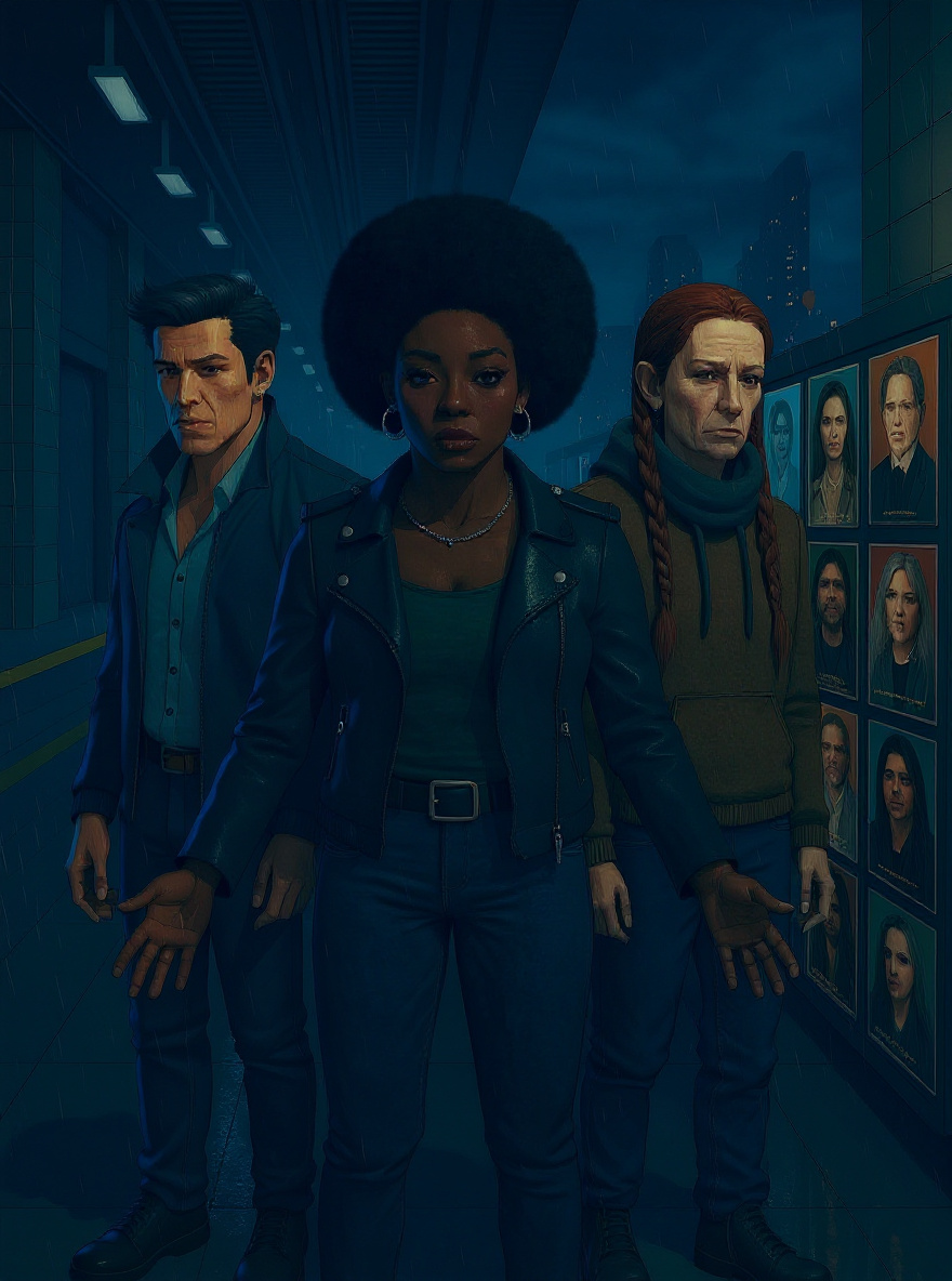 A deep tremor shakes the platform, magic swirling up from the cracks as the Enemy recoils, its face blurring. Manny and Brooklyn stand, defiant.