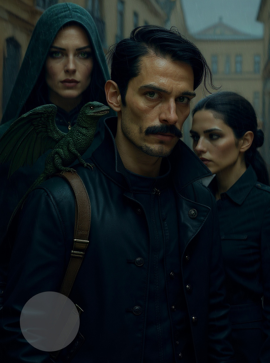 Close on Vlad as Loiosh whispers in his ear; Vlad’s eyes flick to the women, uncertain.
