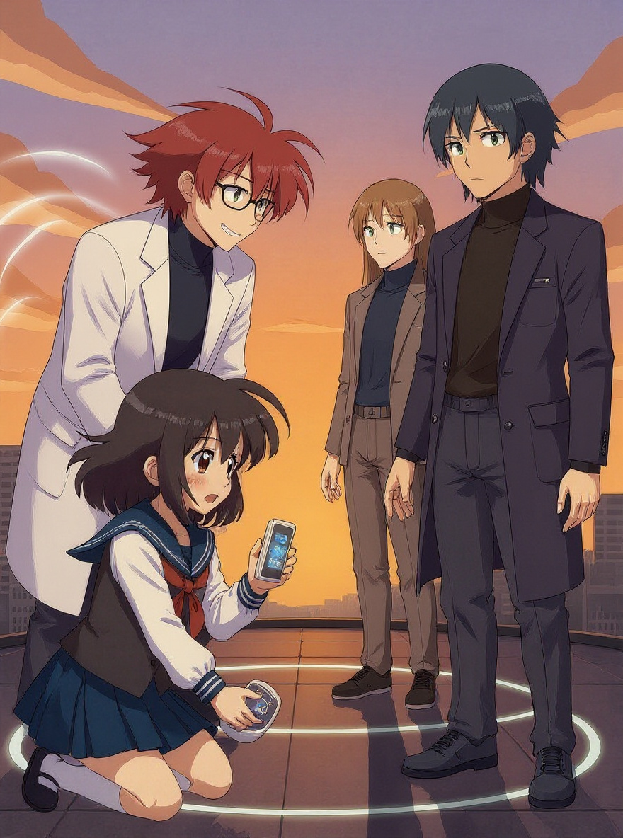 Icchan leans in, watching, a knowing smile on his face as the wind stirs his hair.