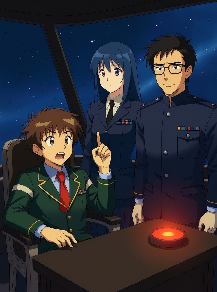 Bridge: Yamamoto, sweating, gestures wildly at the alert display, Yuriko’s hand steady on a console. Tylor has swiveled away, whistling.